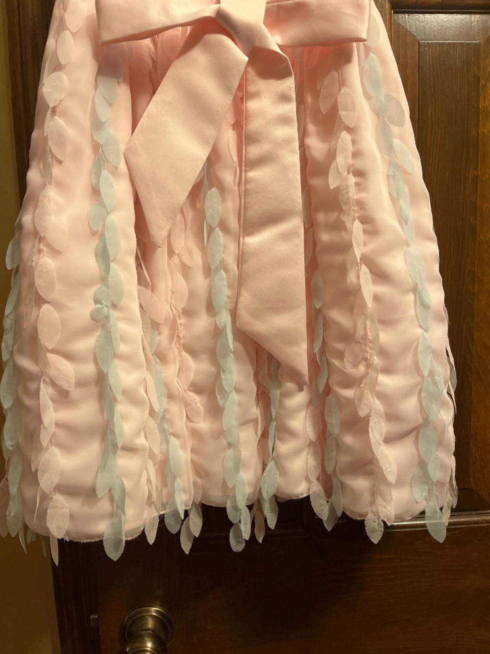 Like New, Adorable, Girls Size 10 Pink/Pale Blue Dress. - Picture 7 of 12